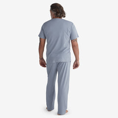 Pima Cotton Mens Pajama Set - Black, M