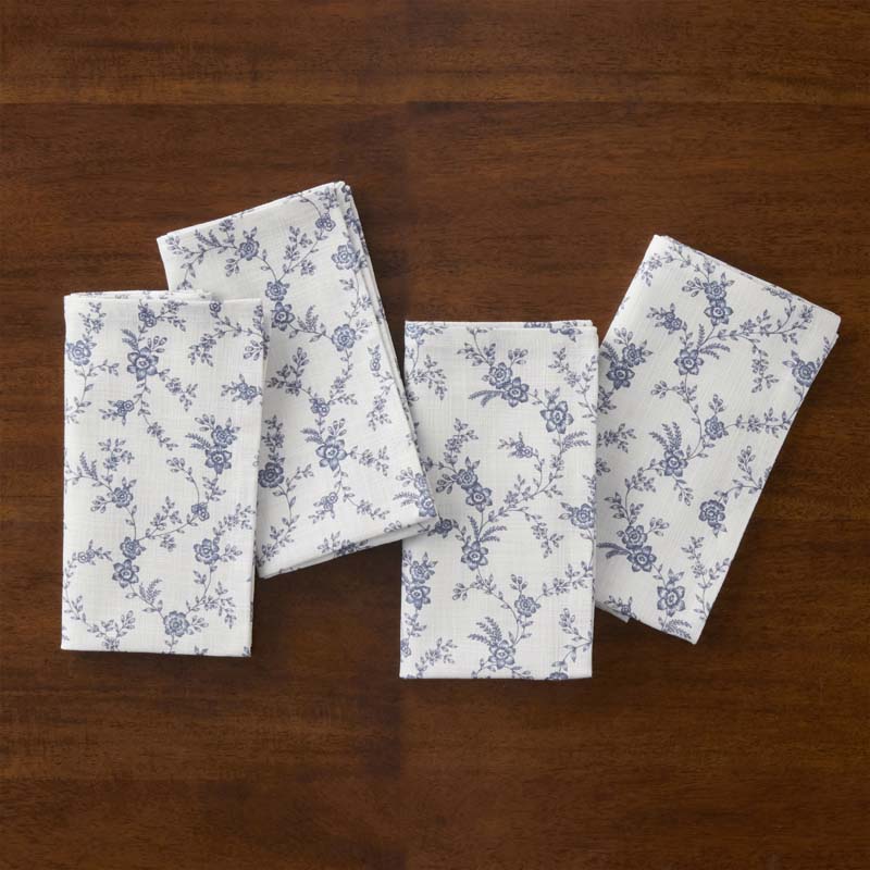Floral Napkins, Set of 4 - Tapestry Vine