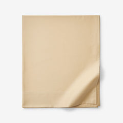 Premium Smooth Supima® Cotton Wrinkle-Free Sateen Flat Bed Sheet - Yellow, Queen