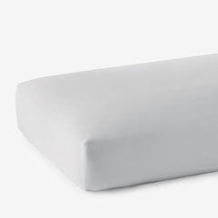 Classic Smooth Sateen Solid Fitted Bed Sheet - Light Gray, Twin XL