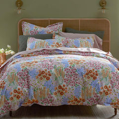 Garden Jubilee Classic Cool Cotton Percale Flat Bed Sheet - Multi, Full