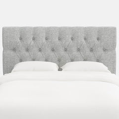 Park Tufted Textured Linen Headboard - Pumice, Queen