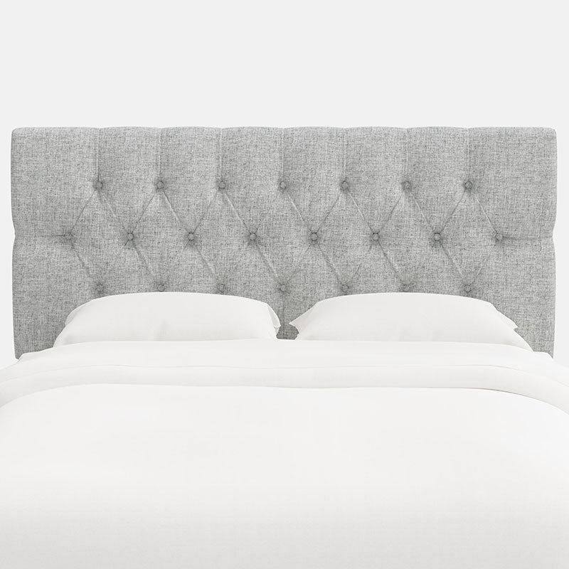 Park Tufted Textured Linen Headboard - Pumice, King