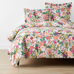 Garden Party Classic Cool Cotton Percale Duvet Cover - Multi, Twin/Twin XL