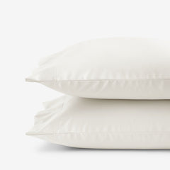 Premium Smooth Supima® Cotton Wrinkle-Free Sateen Pillowcase Set - Ivory, Standard