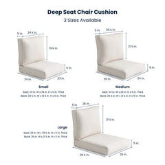 Deep Seat Chair & Seatback Cushion - Sail Away Sunflower, Large