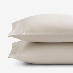 Classic Ultra-Cozy Cotton Velvet Flannel Pillowcase Set - Oatmeal, Standard