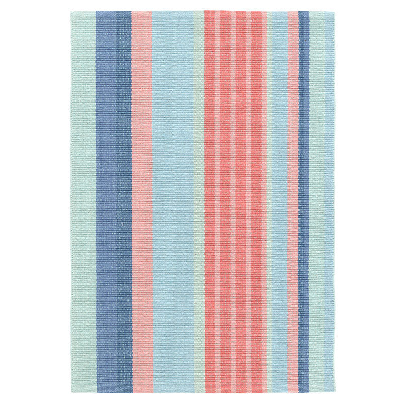 Aruba Stripe Handwoven Cotton Rug - Multi, 4' x 6'