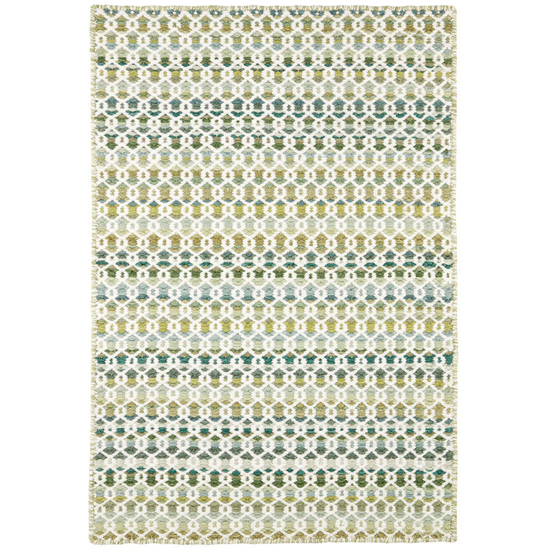 Poppy Handwoven Wool Rug -  Moss, 2' 6" x 8' Runner