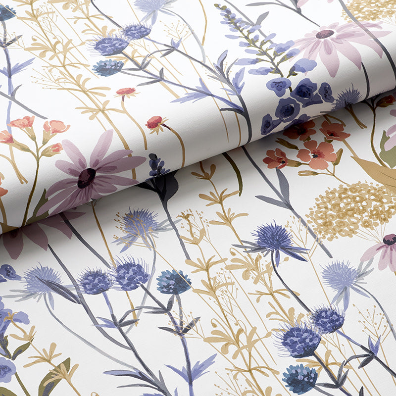 Florence Removable Wallpaper - Purple Multi, Swatch