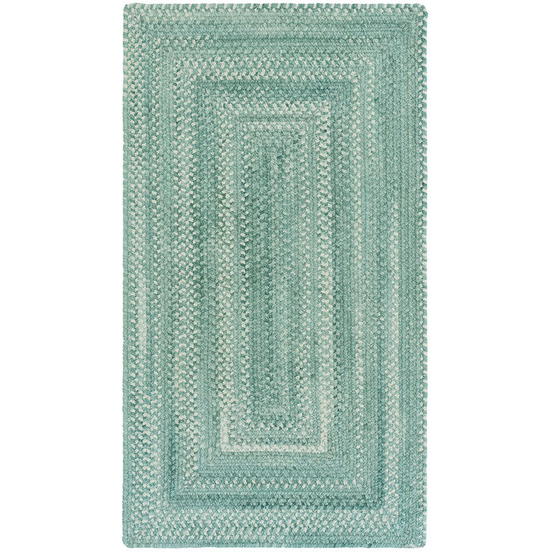 Bambini Braided Chenille Rug - Aqua, 4' x 6'